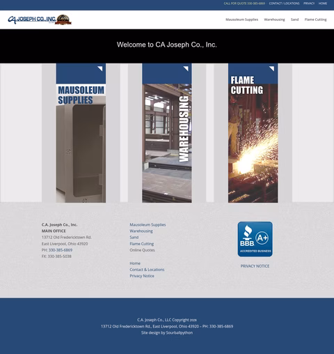 Ca-Joseph-Company Homepage 1440px