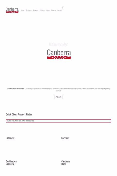 Canberra Homepage 1440px