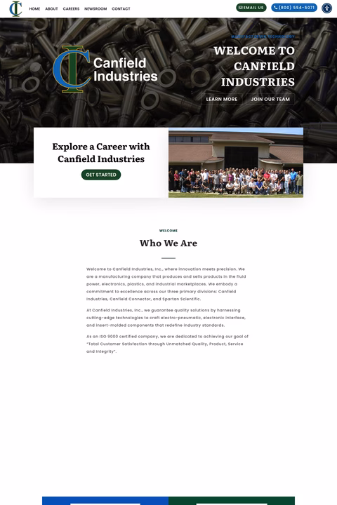 Canfield-Industries Homepage 1440px