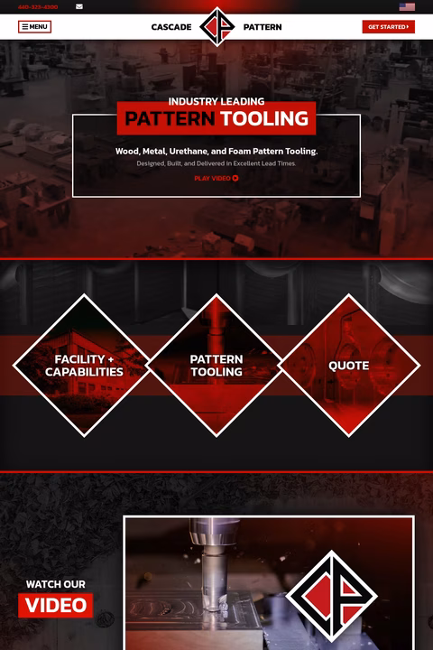 Cascade-Pattern Homepage 1440px