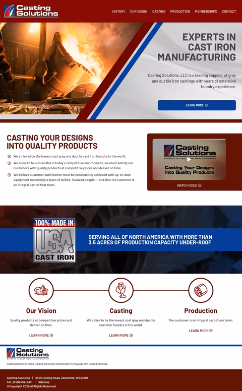 Casting-Solutions Homepage 1440px