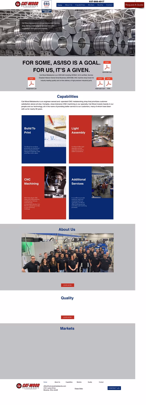 Cat-Wood-Metalworks Homepage 1440px