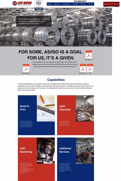 Cat-Wood-Metalworks Homepage 1440px
