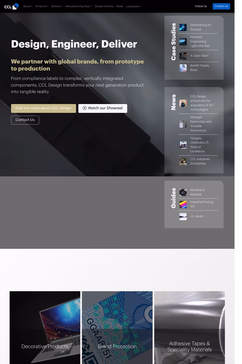 Ccl-Design Homepage 1440px