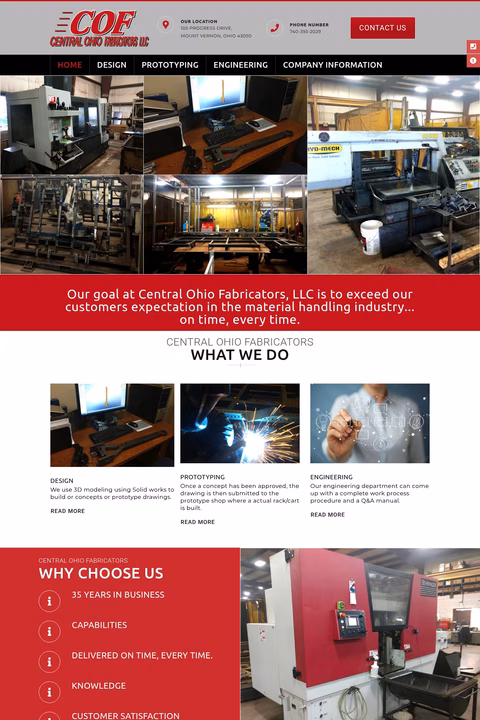 Central-Ohio-Fabricators Homepage 1440px