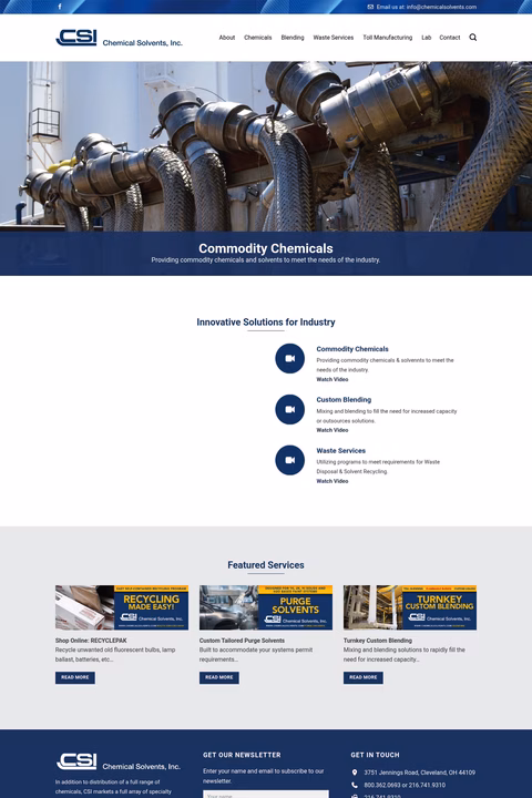 Chemical-Solvents-Inc Homepage 1440px