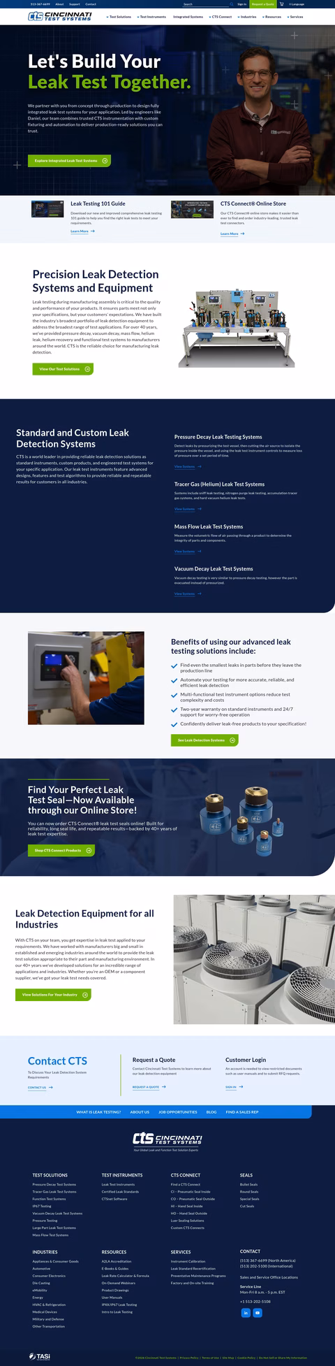 Cincinnati-Test-Systems Homepage 1440px