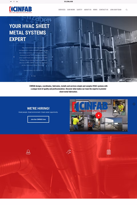 Cinfab Homepage 1440px