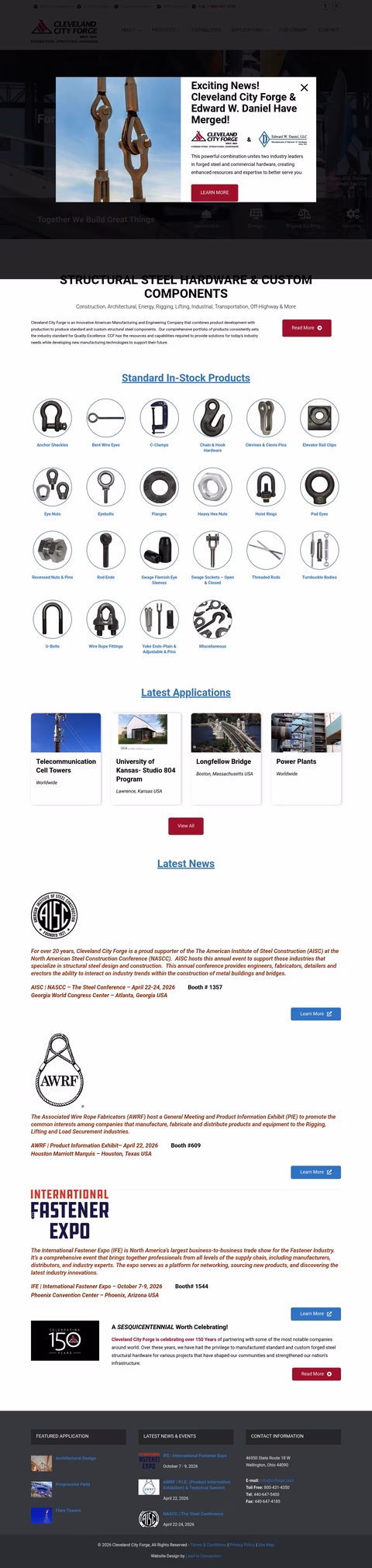 Cleveland-City-Forge Homepage 1440px