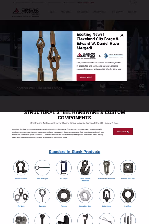 Cleveland-City-Forge Homepage 1440px