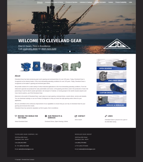 Cleveland-Gear Homepage 1440px