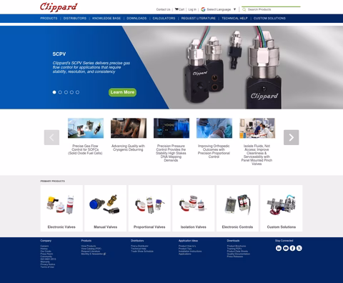 Clippard-Instrument-Laboratory Homepage 1440px