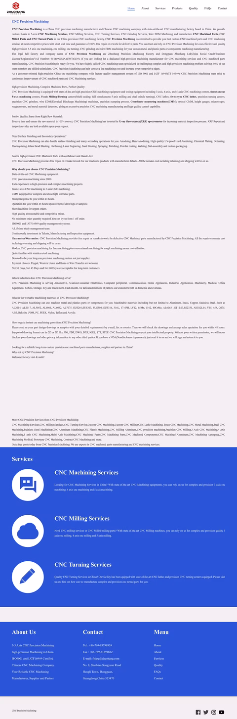 Cnc-Precision-Machining Homepage 1440px
