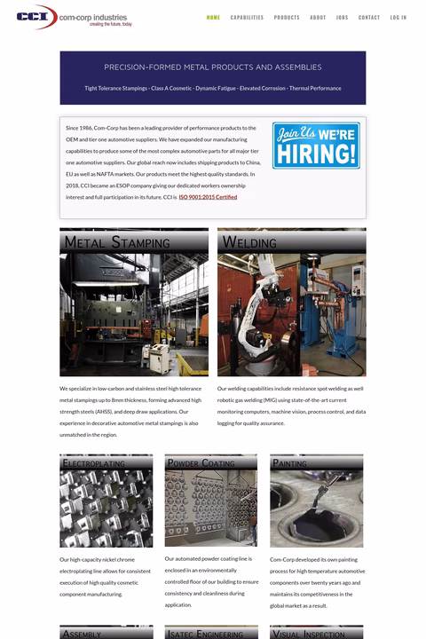 Com-Corp-Industries Homepage 1440px