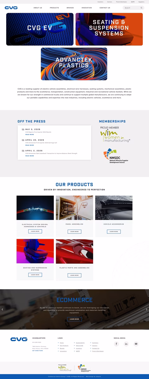 Commercial-Vehicle-Group Homepage 1440px