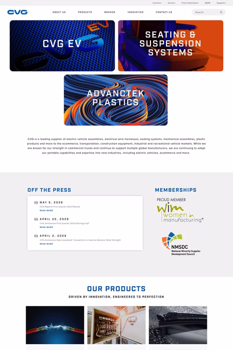 Commercial-Vehicle-Group Homepage 1440px