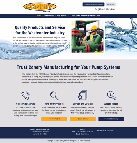 Conery-Manufacturing Homepage 1440px