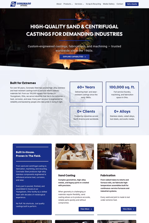 Coronado-Steel Homepage 1440px