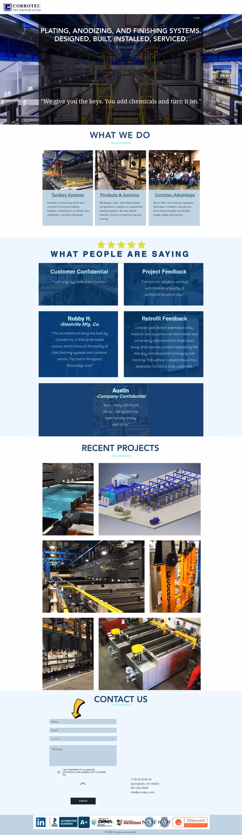 Corrotec-Inc Homepage 1440px