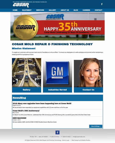 Cosar-Mold Homepage 1440px