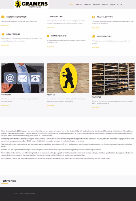 Cramers-Inc Homepage 1440px