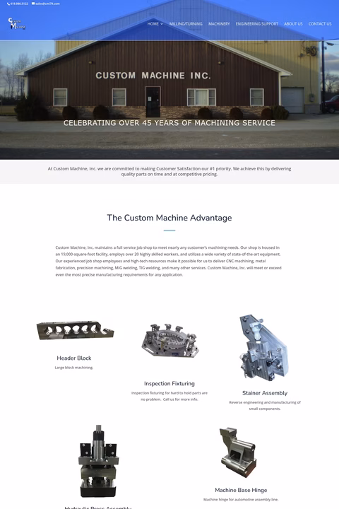 Custom-Machine-Inc Homepage 1440px