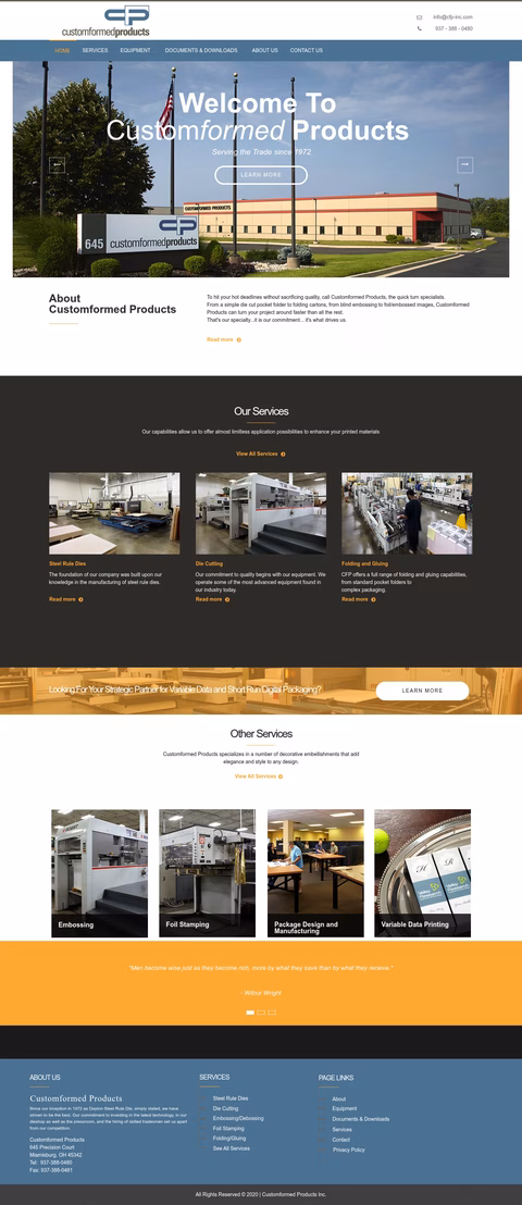Custom-Formed-Products Homepage 1440px
