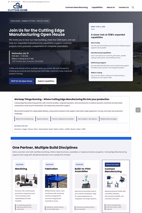 Cutting-Edge-Manufacturing Homepage 1440px