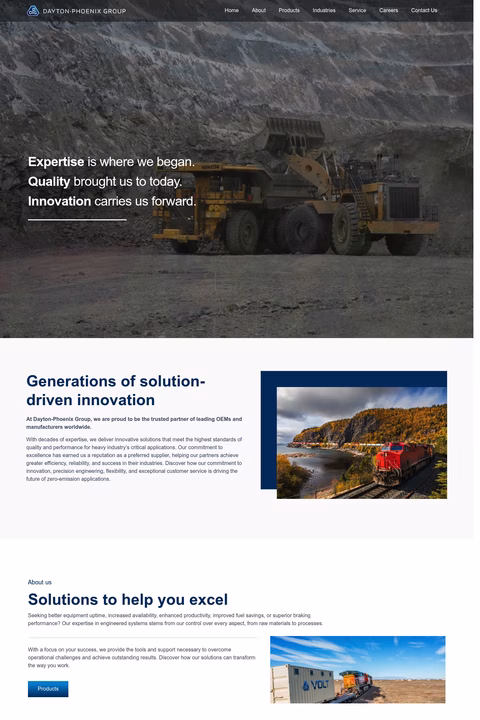 Dayton-Phoenix-Group Homepage 1440px