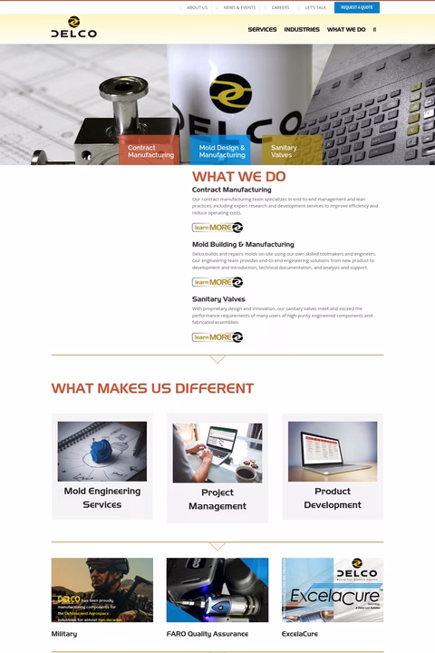 Delco Homepage 1440px