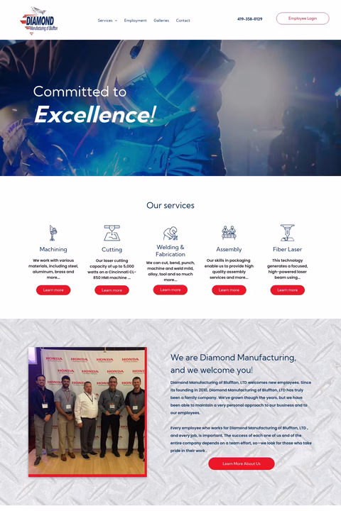 Diamond-Manufacturing-Of-Bluffton Homepage 1440px
