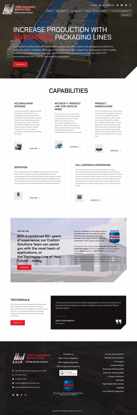 Dillin-Automation-Systems Homepage 1440px