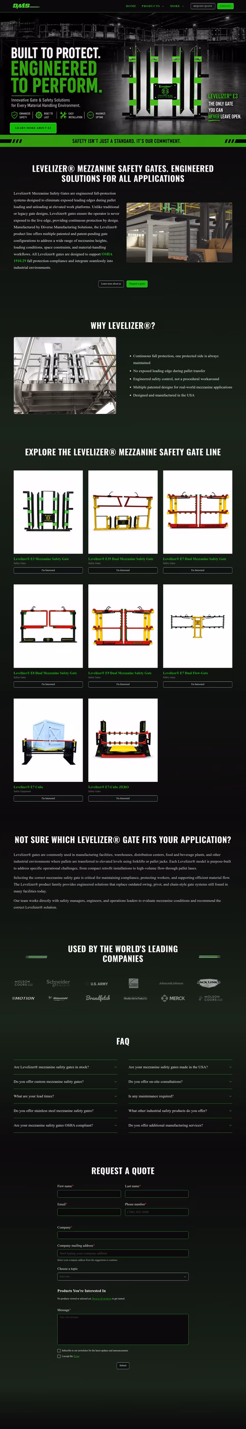 Diverse-Manufacturing-Solutions Homepage 1440px