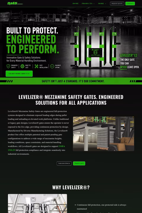 Diverse-Manufacturing-Solutions Homepage 1440px