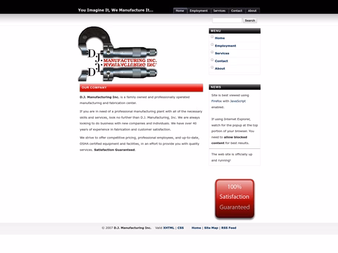 Dj-Manufacturing Homepage 1440px