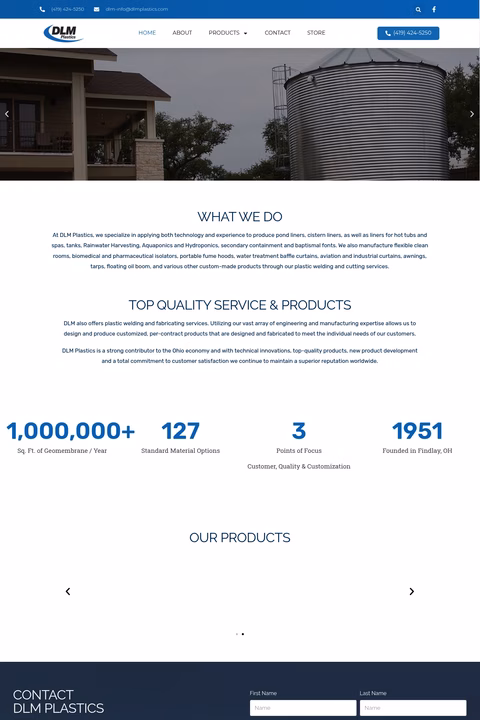 Dlm-Plastics Homepage 1440px