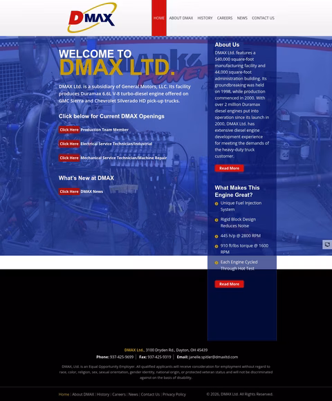 Dmax-Ltd Homepage 1440px