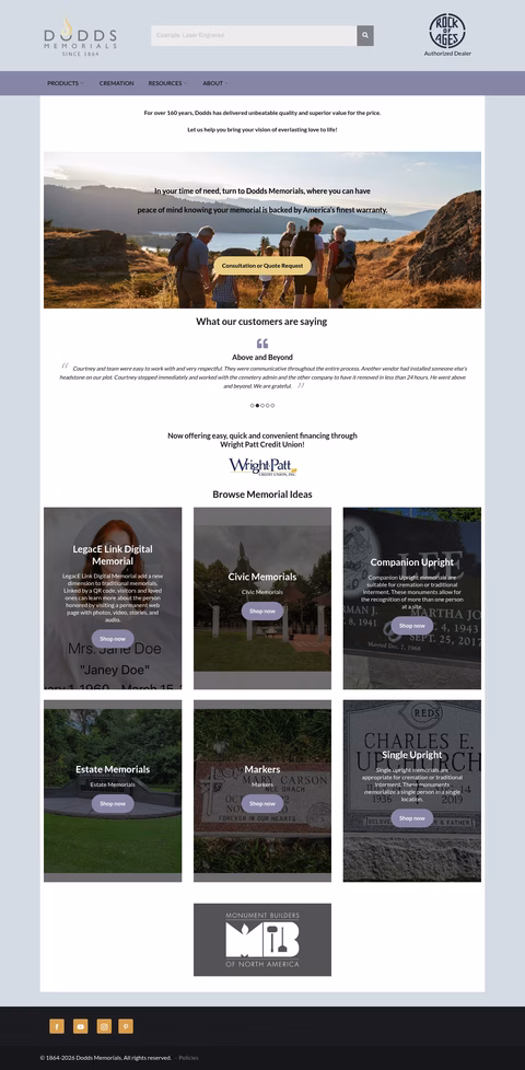 Dodds-Memorials Homepage 1440px