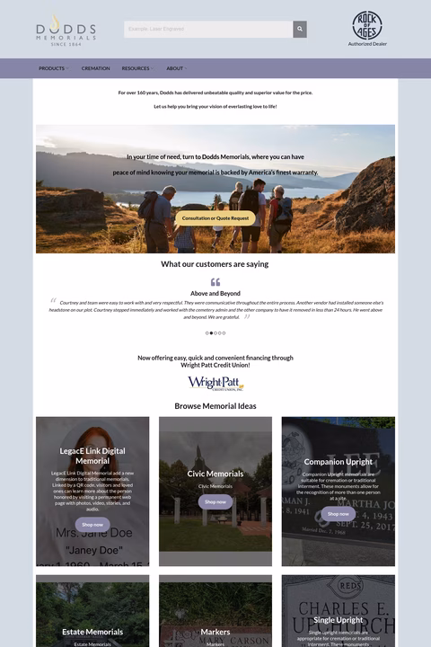 Dodds-Memorials Homepage 1440px