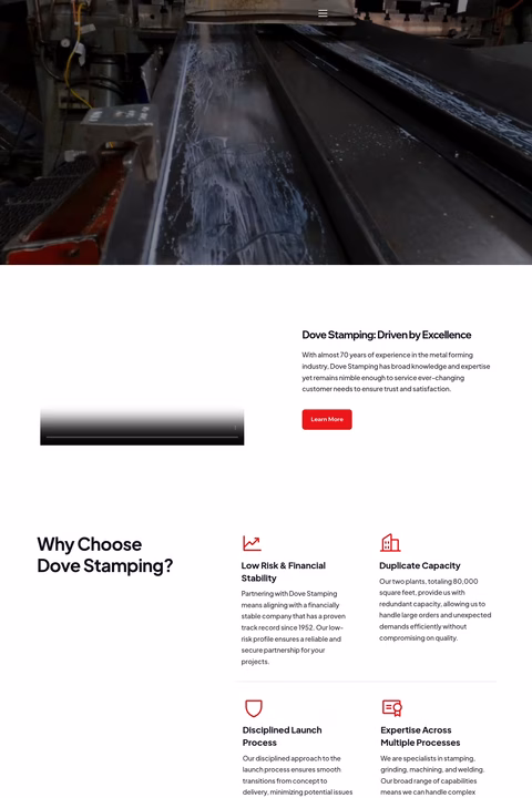 Dove-Stamping Homepage 1440px