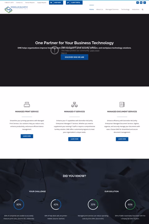 Donnellon-Mccarthy-Enterprises Homepage 1440px