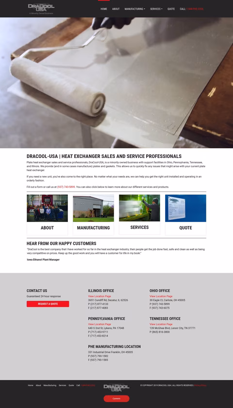 Dracool-Usa Homepage 1440px