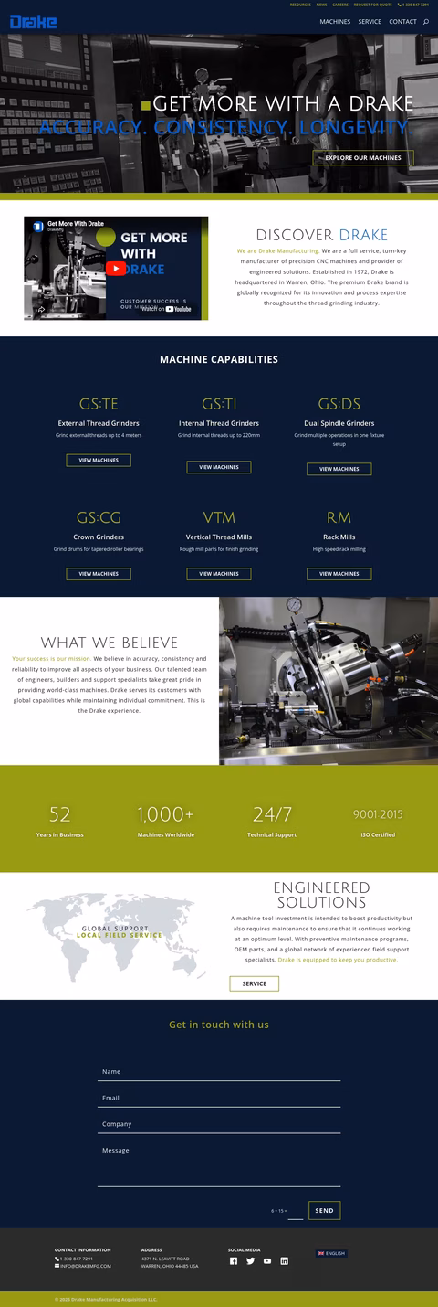 Drake-Manufacturing Homepage 1440px