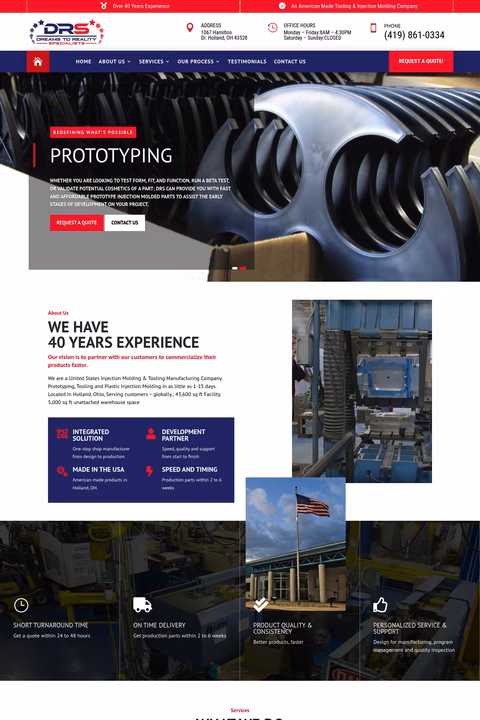 Drs-Industries Homepage 1440px