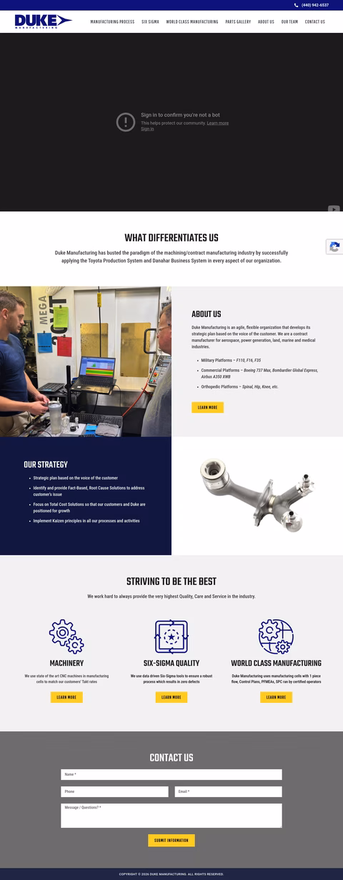 Duke-Manufacturing Homepage 1440px