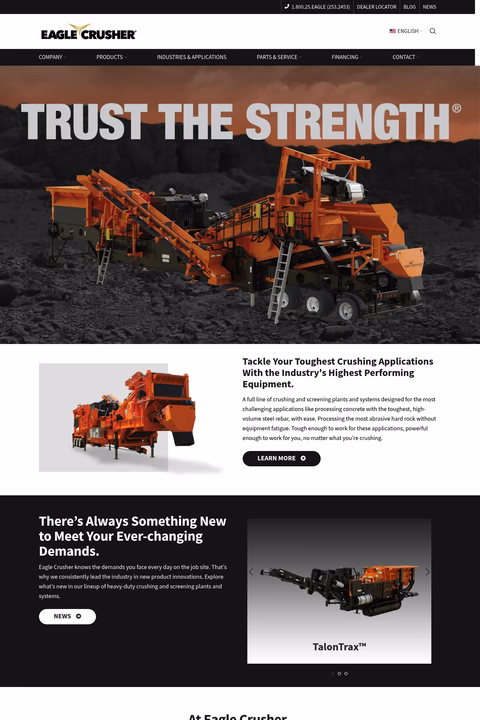 Eagle-Crusher Homepage 1440px