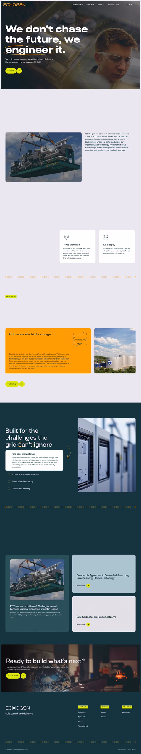 Echogen-Power-Systems Homepage 1440px