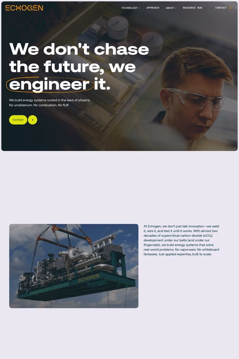 Echogen-Power-Systems Homepage 1440px