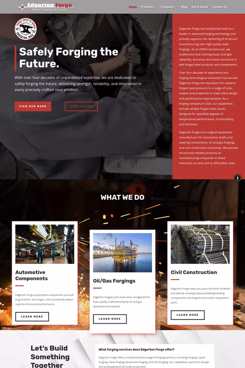 Edgerton-Forge Homepage 1440px