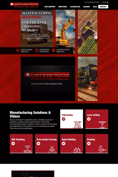 Enterprise-Welding-Fabricating Homepage 1440px